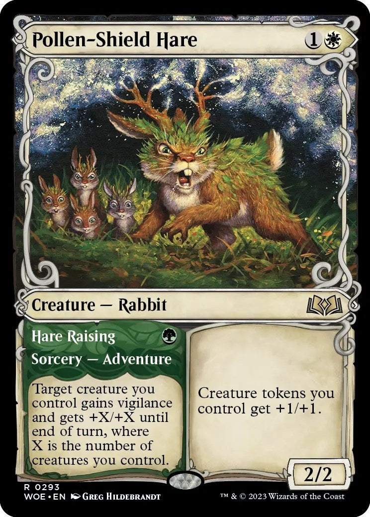 Image for Pollen-Shield Hare (Showcase) (293) [Wilds of Eldraine] - Magic: The Gathering