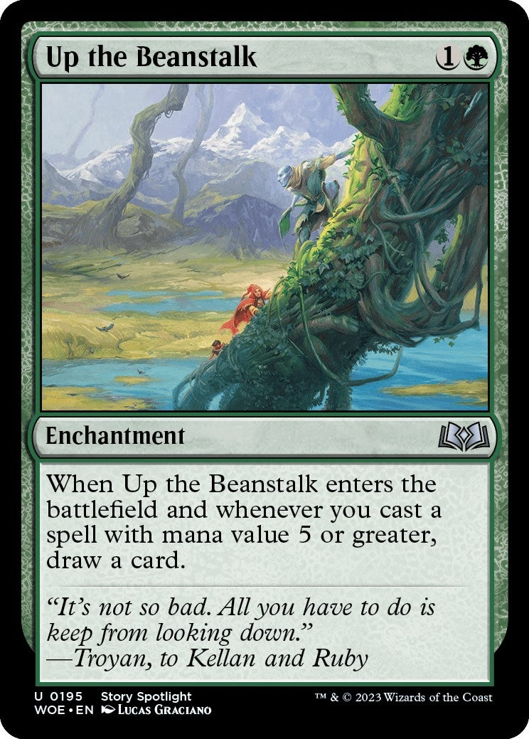 Image for Up the Beanstalk (195) [Wilds of Eldraine] - Magic: The Gathering