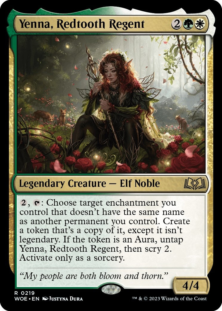 Image for Yenna, Redtooth Regent (219) [Wilds of Eldraine] - Magic: The Gathering