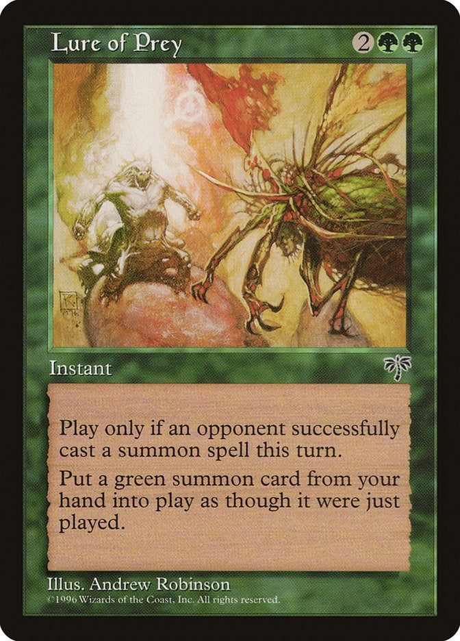 Image for Lure of Prey [Mirage] - Magic: The Gathering