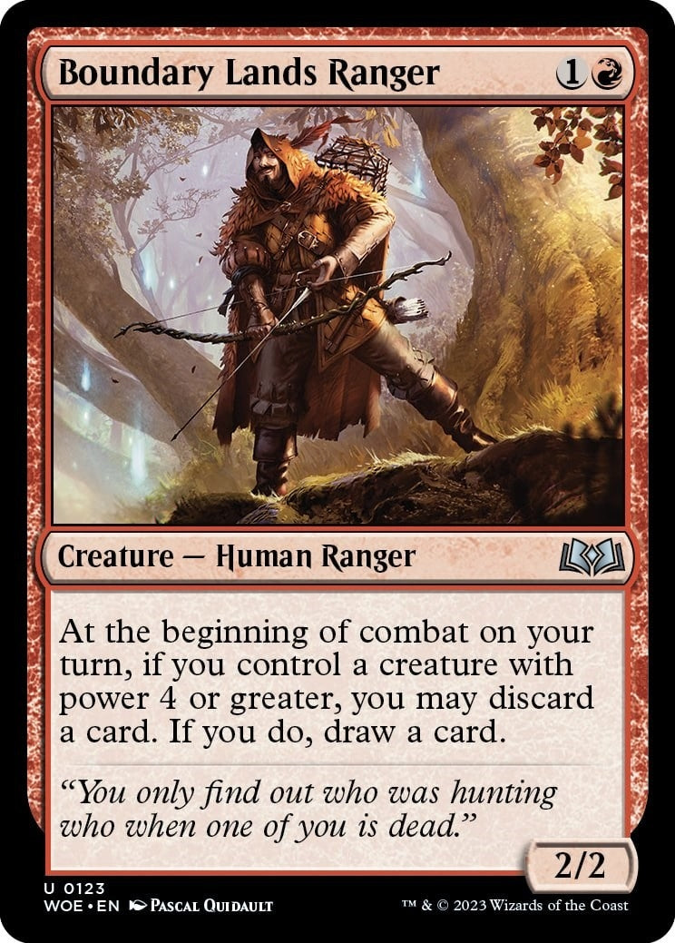 Image for Boundary Lands Ranger (123) [Wilds of Eldraine] - Magic: The Gathering