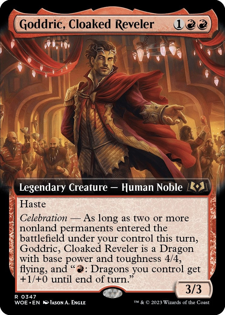Image for Goddric, Cloaked Reveler (Extended Art) (347) [Wilds of Eldraine] - Magic: The Gathering