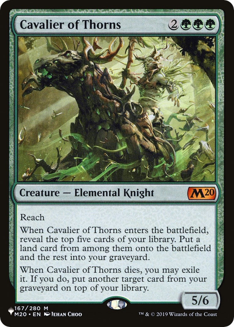 Image for Cavalier of Thorns (167/280) [The List Reprints] - Magic: The Gathering