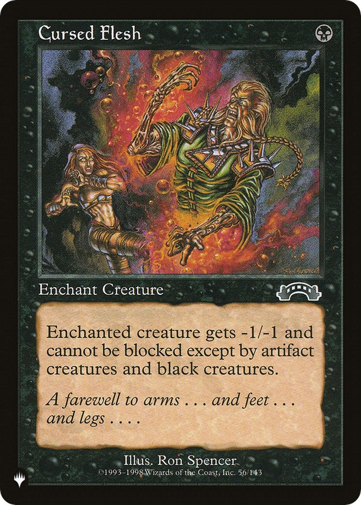 Image for Cursed Flesh (56/143) [The List Reprints] - Magic: The Gathering