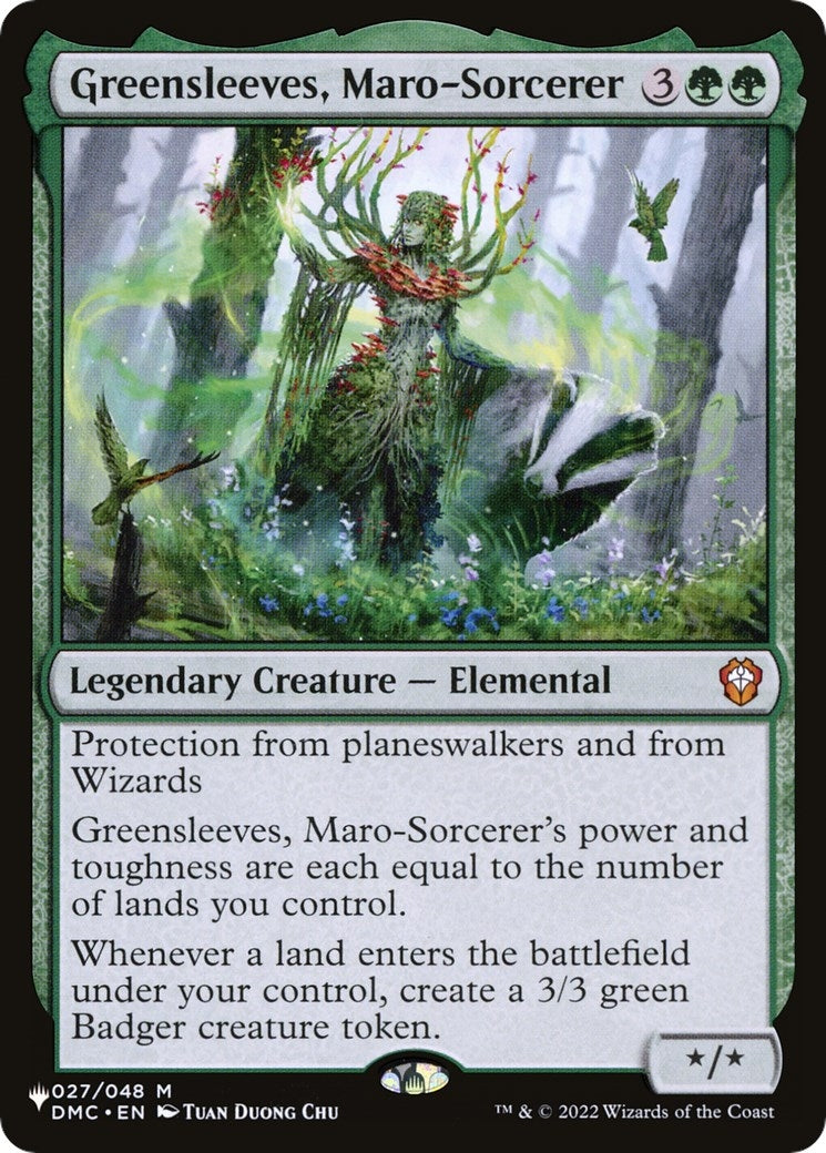 Image for Greensleeves, Maro-Sorcerer (027/048) [The List Reprints] - Magic: The Gathering