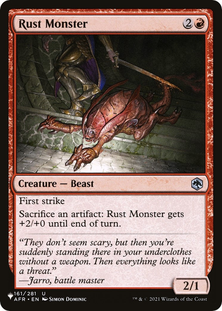 Image for Rust Monster (161/281) [The List Reprints] - Magic: The Gathering