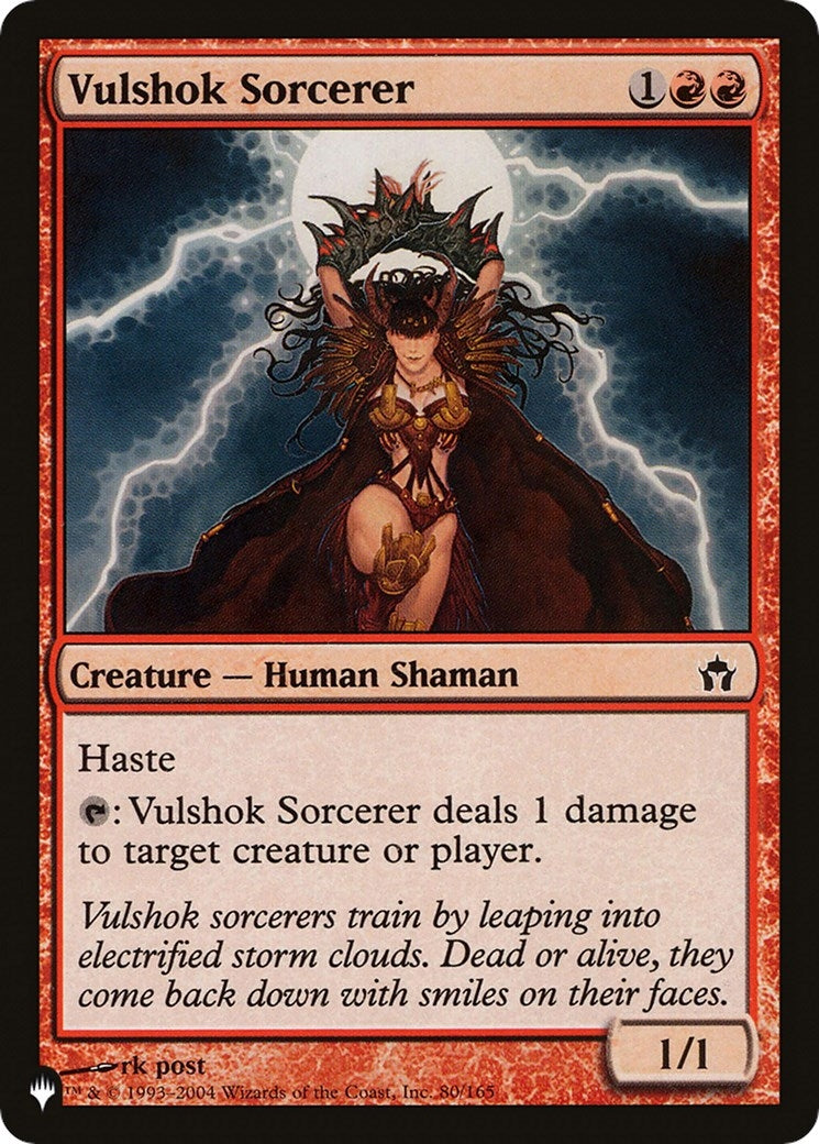 Image for Vulshok Sorcerer (80/165) [The List Reprints] - Magic: The Gathering
