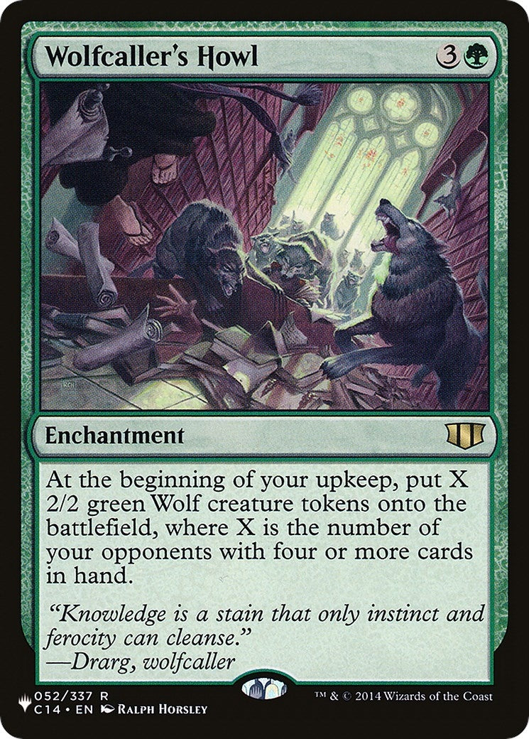 Image for Wolfcaller's Howl (052/337) [The List Reprints] - Magic: The Gathering