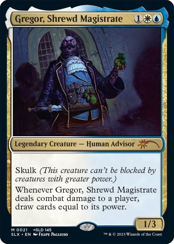 Image for Gregor, Shrewd Magistrate (21) [SLX Cards] - Magic: The Gathering