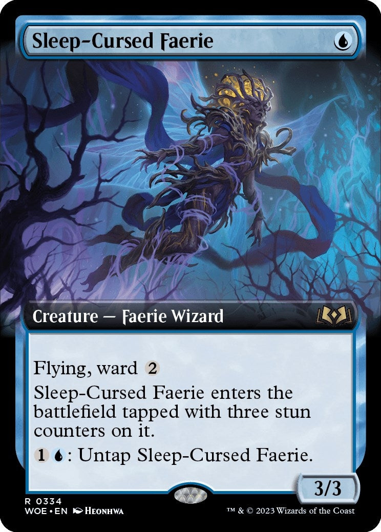Image for Sleep-Cursed Faerie (Extended Art) (334) [Wilds of Eldraine] - Magic: The Gathering