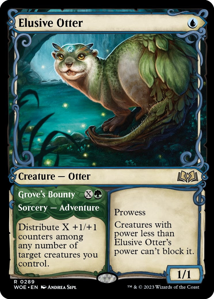 Image for Elusive Otter (Showcase) (289) [Wilds of Eldraine] - Magic: The Gathering