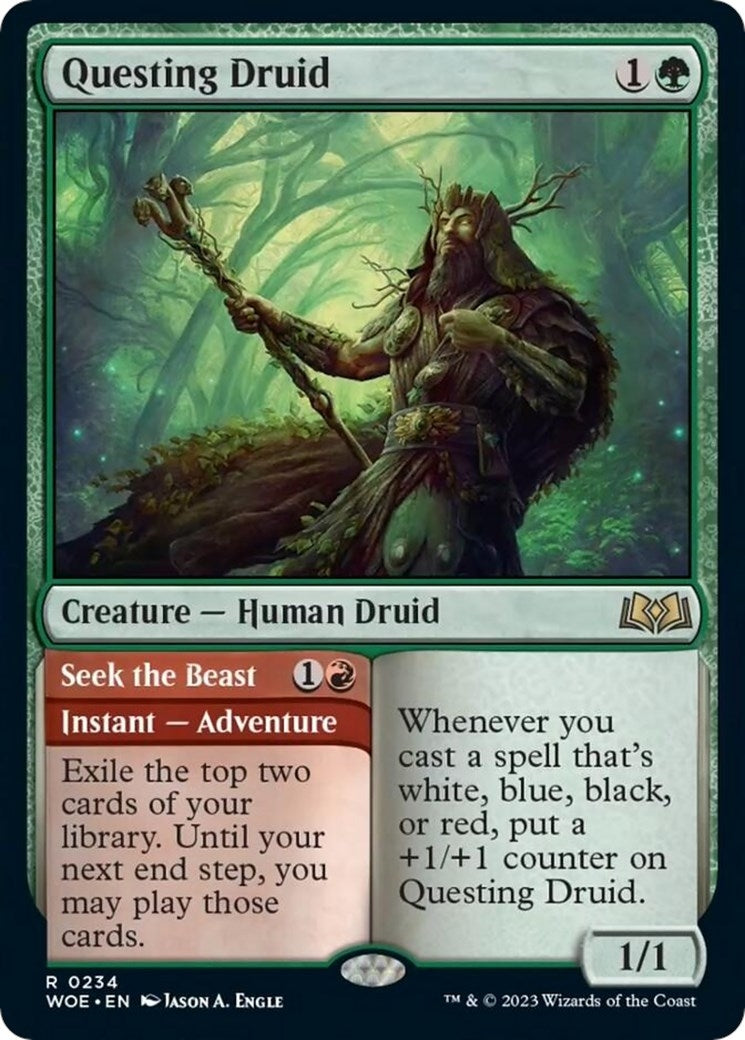 Image for Questing Druid (234) [Wilds of Eldraine] - Magic: The Gathering