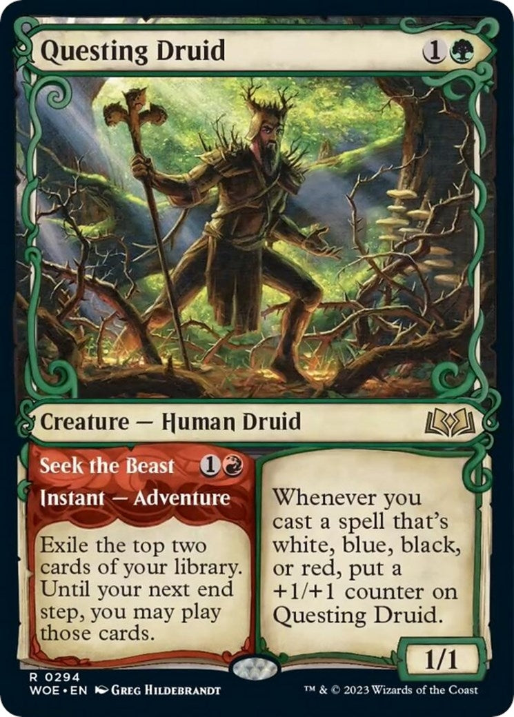 Image for Questing Druid (Showcase) (294) [Wilds of Eldraine] - Magic: The Gathering