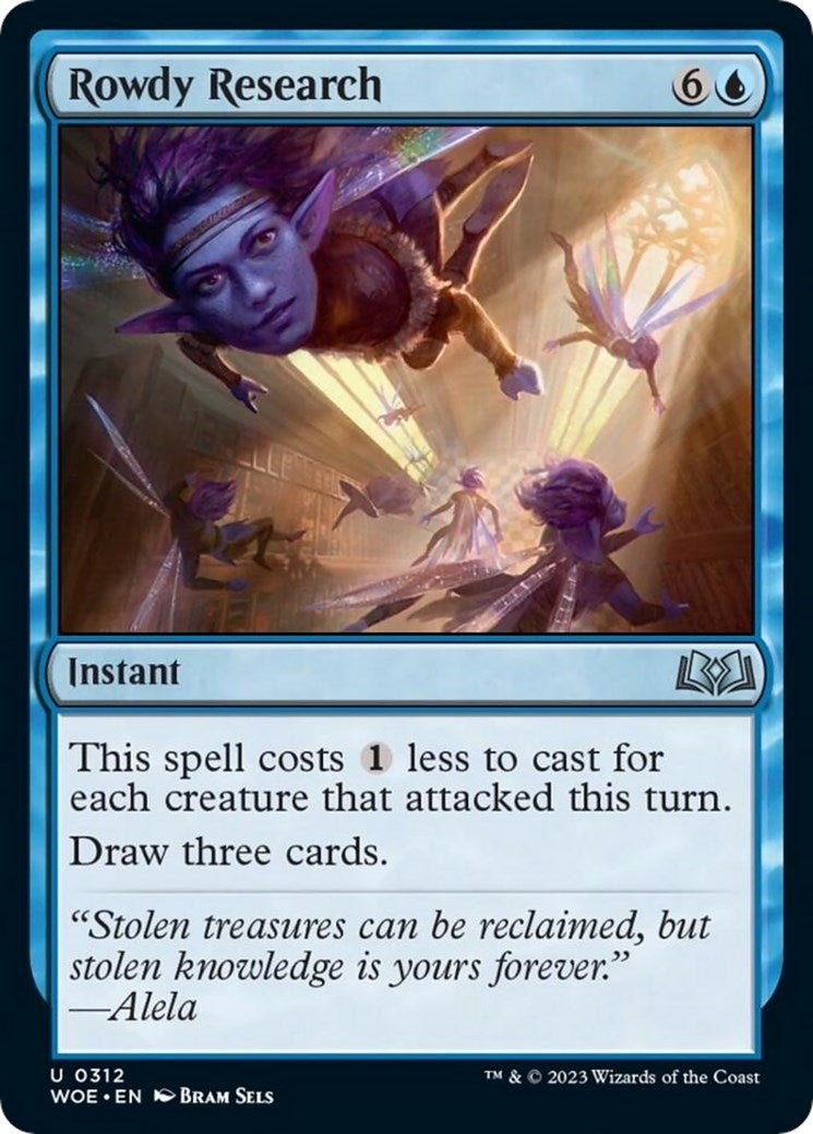 Image for Rowdy Research (312) [Wilds of Eldraine] - Magic: The Gathering