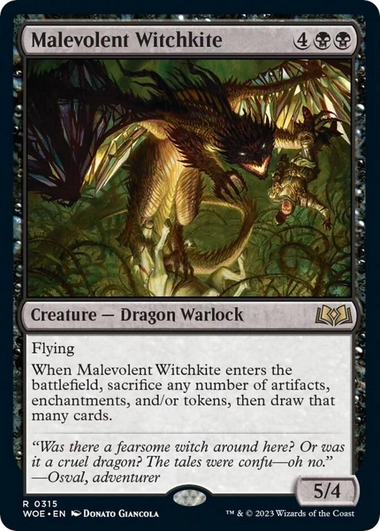 Image for Malevolent Witchkite (315) [Wilds of Eldraine] - Magic: The Gathering