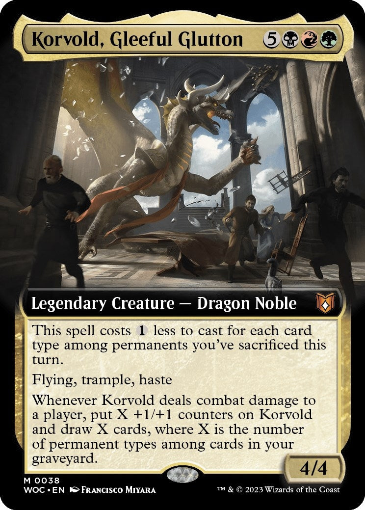 Image for Korvold, Gleeful Glutton (Extended Art) (38) [Wilds of Eldraine] - Magic: The Gathering