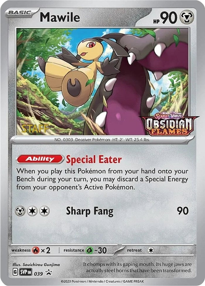 Image for Mawile - 039 (Prerelease) [Staff] (039) [SV: Scarlet & Violet Promo Cards] - Pokemon