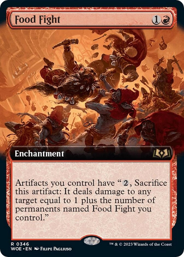 Image for Food Fight (Extended Art) (346) [Wilds of Eldraine] - Magic: The Gathering