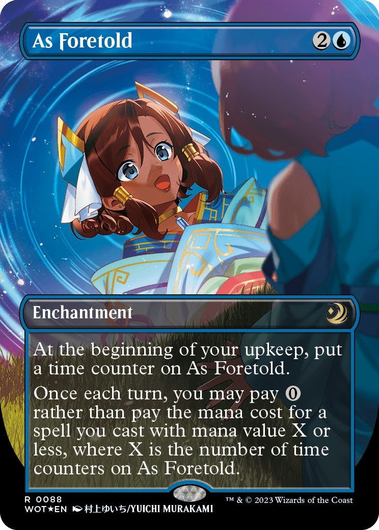 Image for As Foretold (Anime Borderless) (Confetti Foil) (88) [Wilds of Eldraine: Enchanting Tales] - Magic: The Gathering