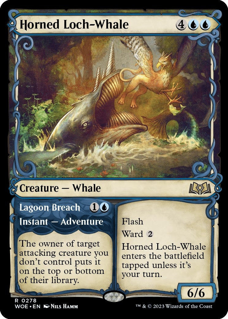 Image for Horned Loch-Whale (Showcase) (278) [Wilds of Eldraine] - Magic: The Gathering