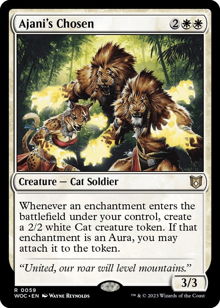 Image for Ajani's Chosen (59) [Wilds of Eldraine] - Magic: The Gathering