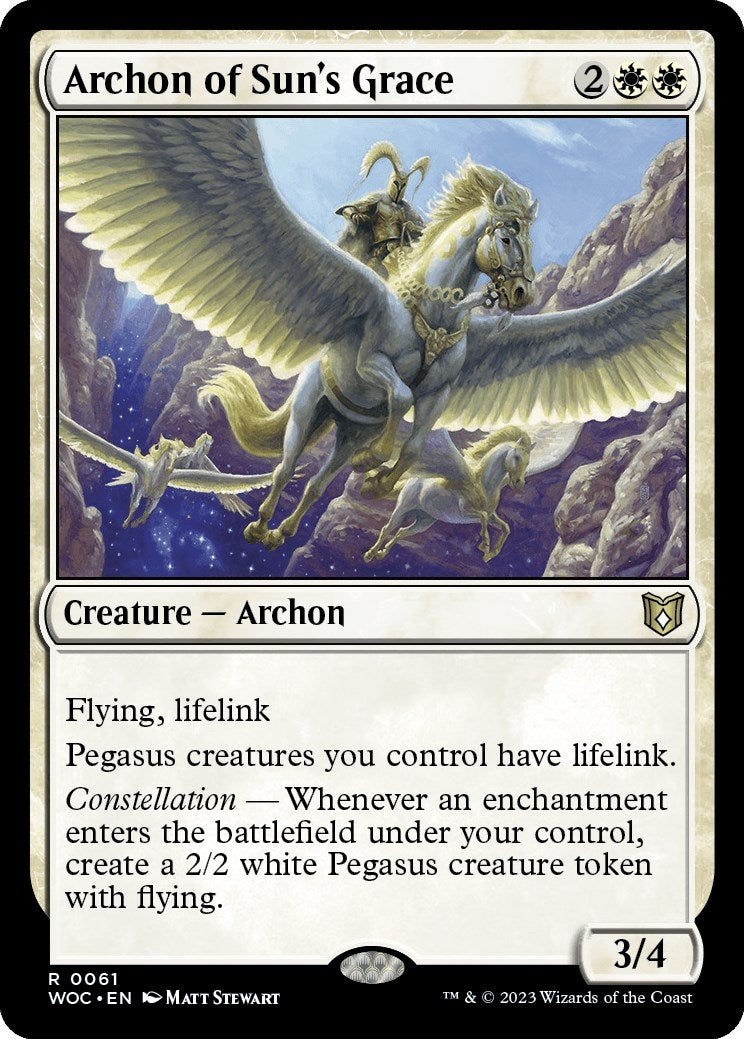 Image for Archon of Sun's Grace (61) [Wilds of Eldraine] - Magic: The Gathering