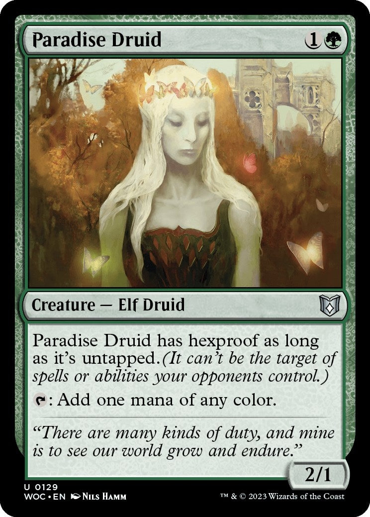 Image for Paradise Druid (129) [Wilds of Eldraine] - Magic: The Gathering