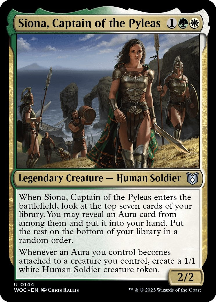 Image for Siona, Captain of the Pyleas (144) [Wilds of Eldraine] - Magic: The Gathering