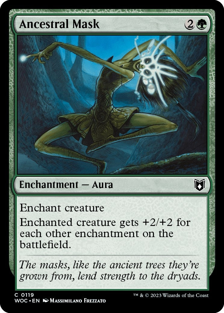 Image for Ancestral Mask (119) [Wilds of Eldraine] - Magic: The Gathering