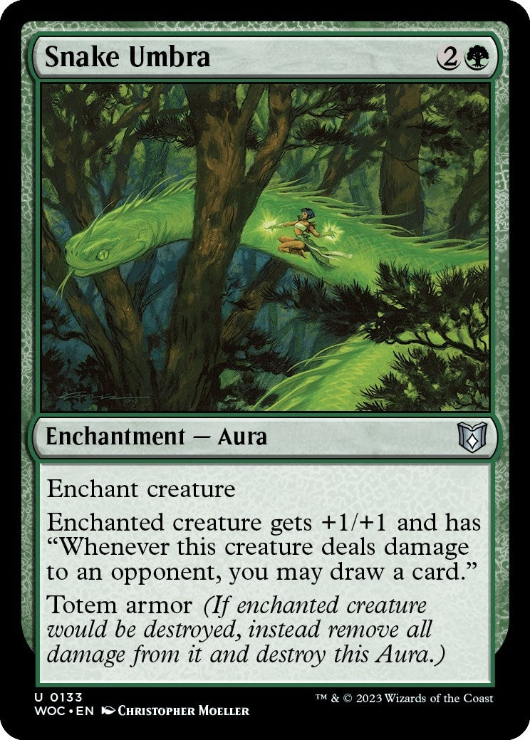 Image for Snake Umbra (133) [Wilds of Eldraine] - Magic: The Gathering