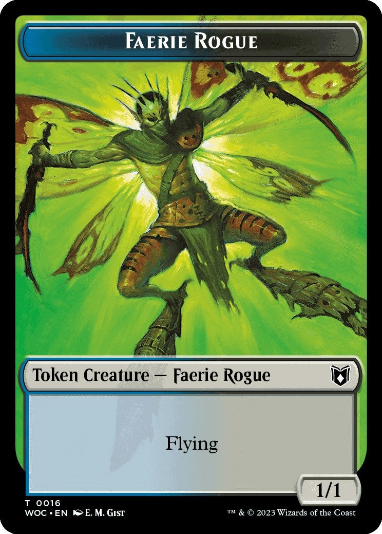 Image for Faerie Rogue (0016) // Faerie Double-Sided Token (16 // 10) [Wilds of Eldraine] - Magic: The Gathering