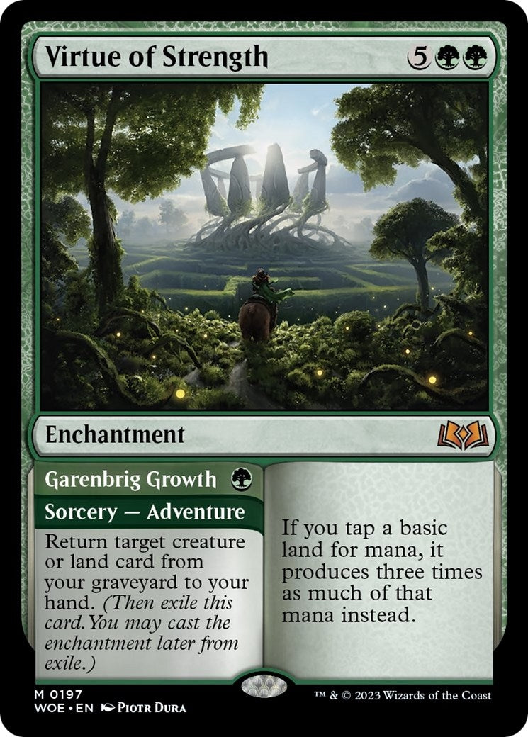 Image for Virtue of Strength (197) [Wilds of Eldraine] - Magic: The Gathering