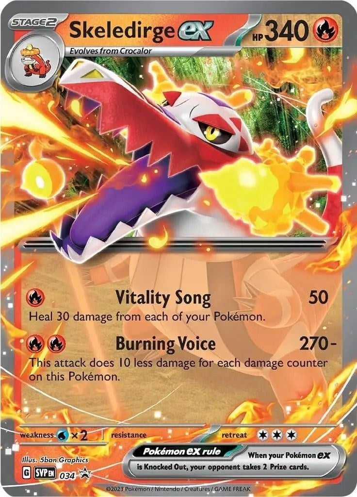 Image for Skeledirge ex - 034 (034) [SV: Scarlet & Violet Promo Cards] - Pokemon
