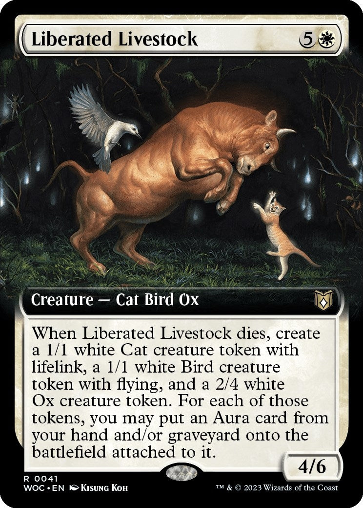 Image for Liberated Livestock (Extended Art) (41) [Wilds of Eldraine] - Magic: The Gathering