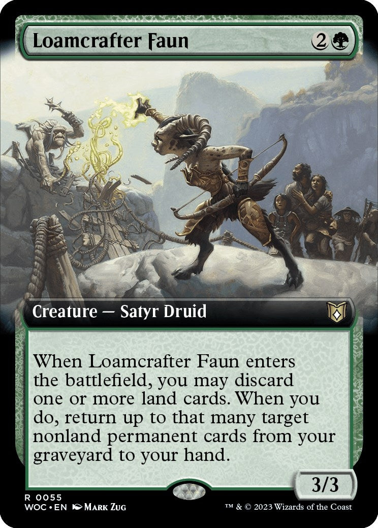Image for Loamcrafter Faun (Extended Art) (55) [Wilds of Eldraine] - Magic: The Gathering