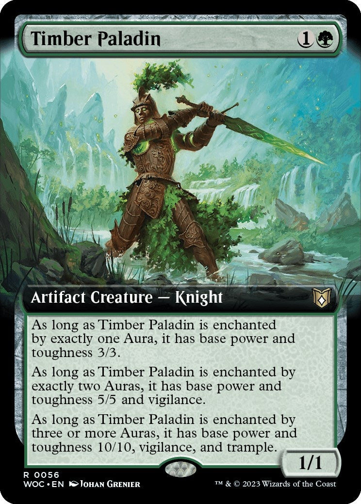 Image for Timber Paladin (Extended Art) (56) [Wilds of Eldraine] - Magic: The Gathering