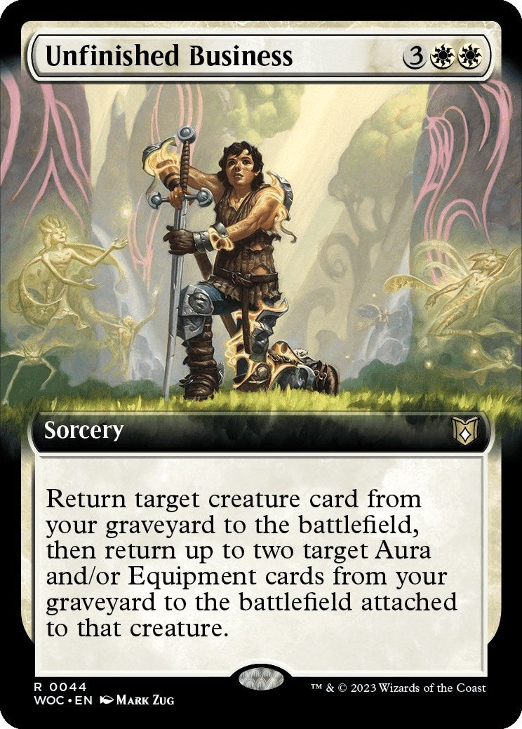 Image for Unfinished Business (Extended Art) (44) [Wilds of Eldraine] - Magic: The Gathering