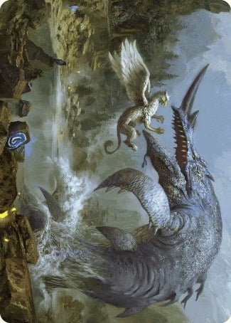 Image for Horned Loch-Whale Art Card (6) [Wilds of Eldraine] - Magic: The Gathering