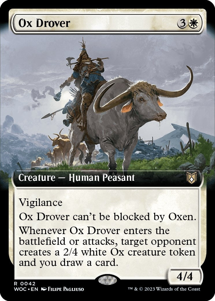 Image for Ox Drover (Extended Art) (42) [Wilds of Eldraine] - Magic: The Gathering