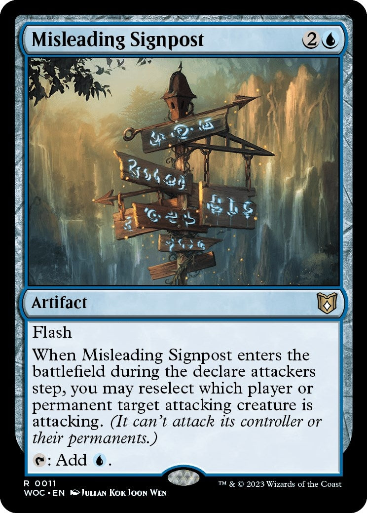 Image for Misleading Signpost (11) [Wilds of Eldraine] - Magic: The Gathering