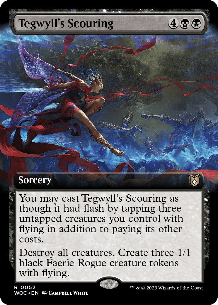 Image for Tegwyll's Scouring (Extended Art) (52) [Wilds of Eldraine] - Magic: The Gathering