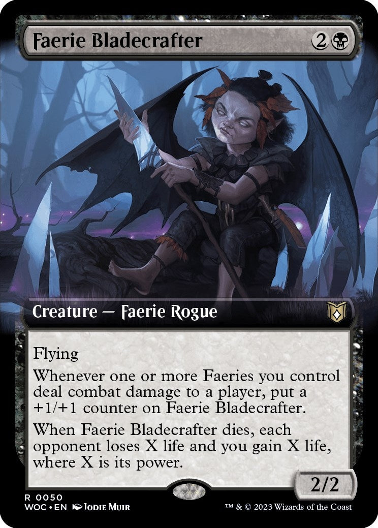 Image for Faerie Bladecrafter (Extended Art) (50) [Wilds of Eldraine] - Magic: The Gathering
