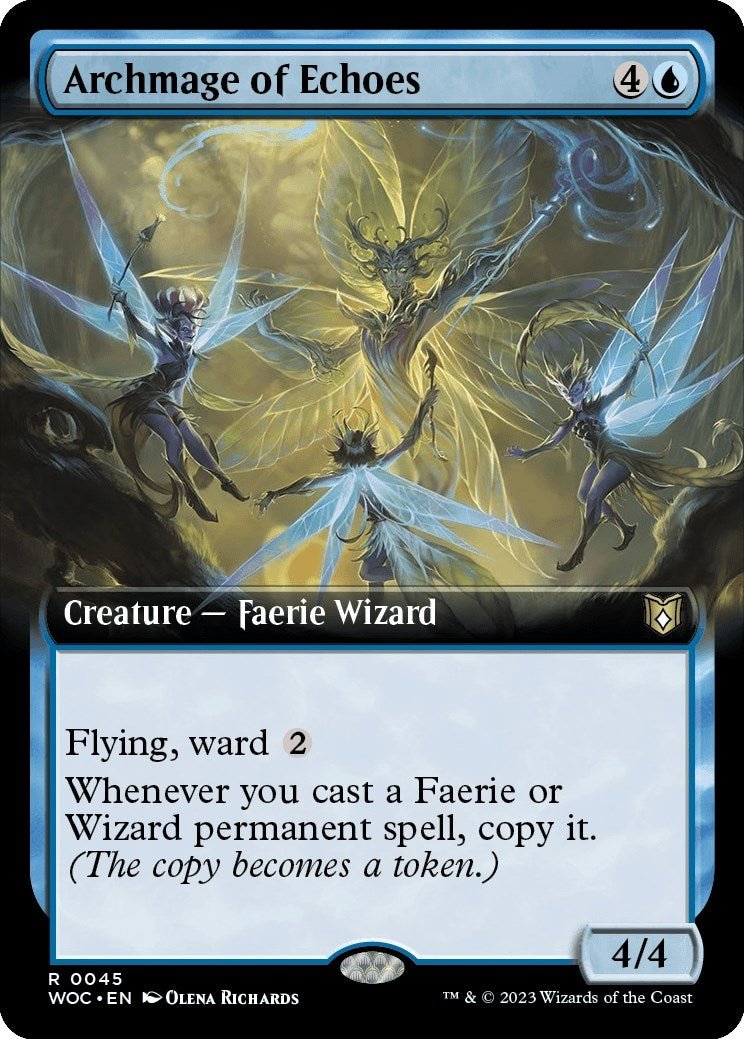 Image for Archmage of Echoes (Extended Art) (45) [Wilds of Eldraine] - Magic: The Gathering