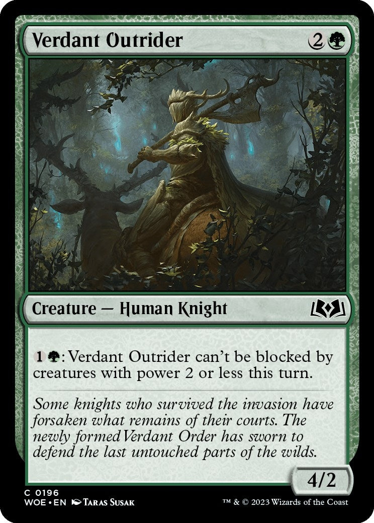 Image for Verdant Outrider (196) [Wilds of Eldraine] - Magic: The Gathering