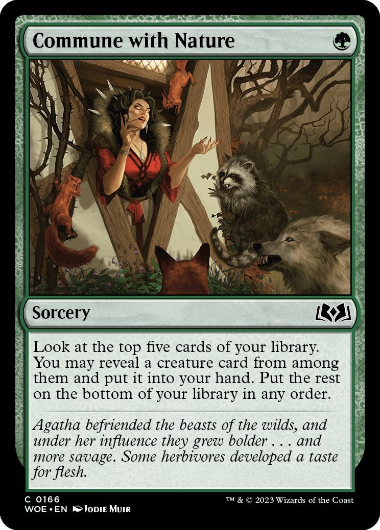 Image for Commune with Nature (166) [Wilds of Eldraine] - Magic: The Gathering