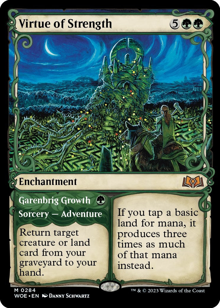Image for Virtue of Strength (Showcase) (284) [Wilds of Eldraine] - Magic: The Gathering