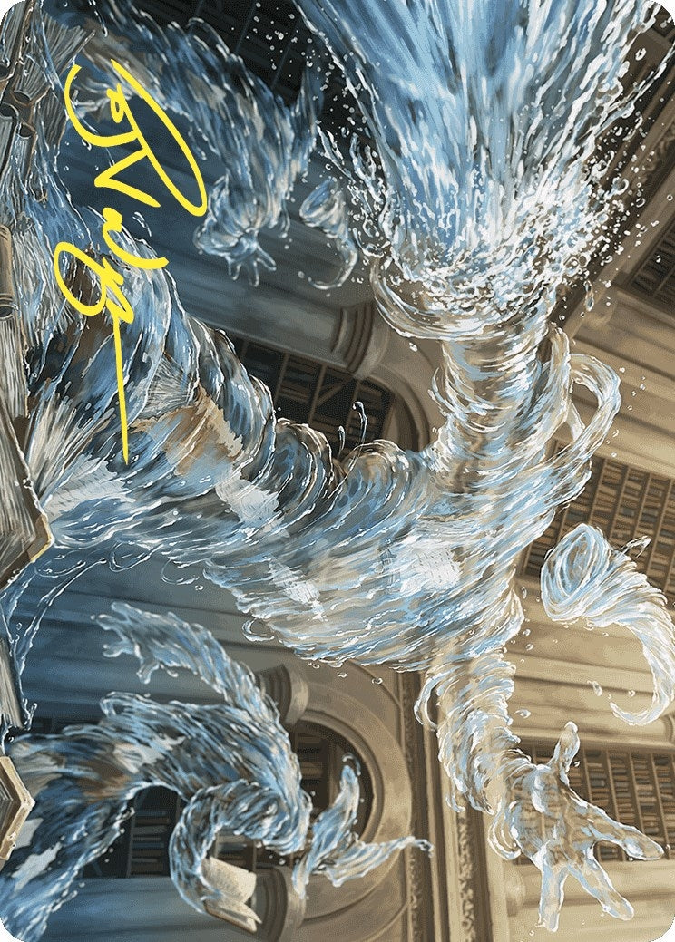 Image for Splashy Spellcaster Art Card (Gold-Stamped Signature) (9) [Wilds of Eldraine] - Magic: The Gathering