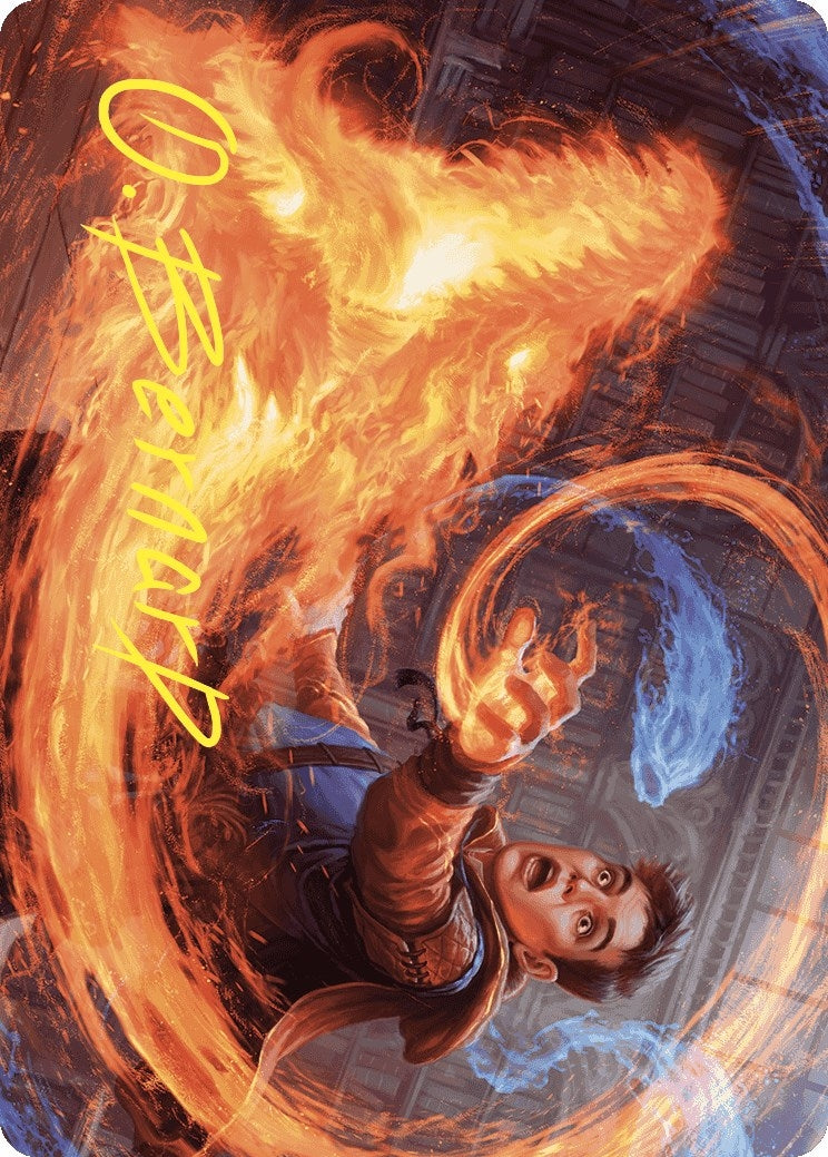 Image for Frantic Firebolt Art Card (Gold-Stamped Signature) (16) [Wilds of Eldraine] - Magic: The Gathering
