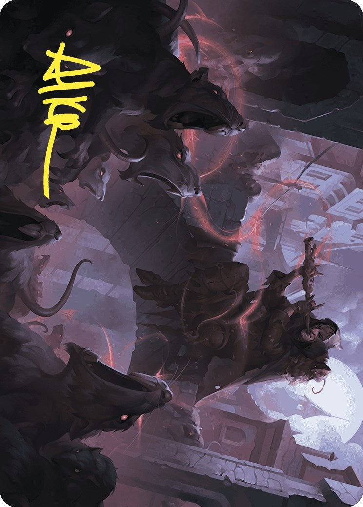 Image for Gnawing Crescendo Art Card (Gold-Stamped Signature) (17) [Wilds of Eldraine] - Magic: The Gathering