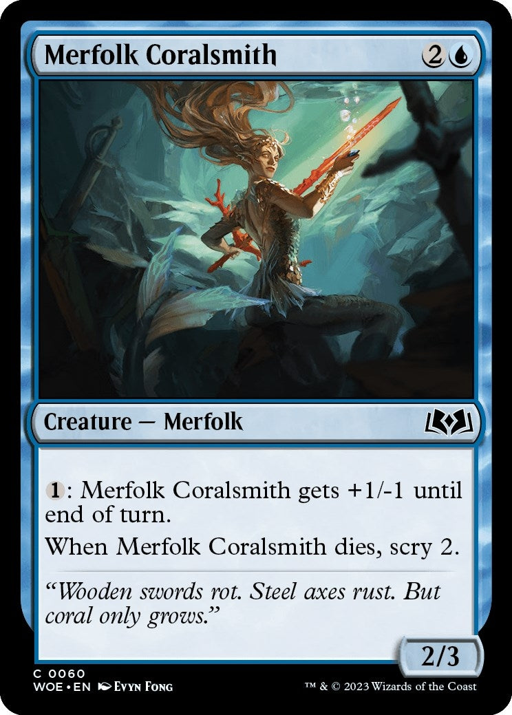 Image for Merfolk Coralsmith (60) [Wilds of Eldraine] - Magic: The Gathering